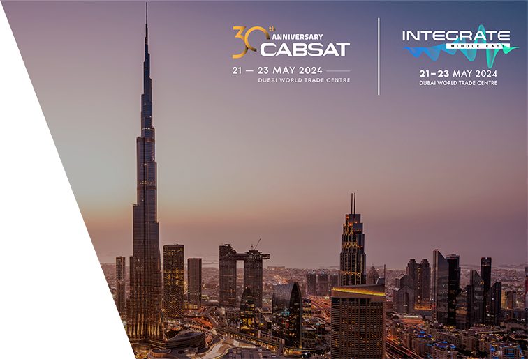 CABSAT celebrates 30th anniversary, returns to Dubai World Trade Centre, alongside the second edition of Integrate Middle East